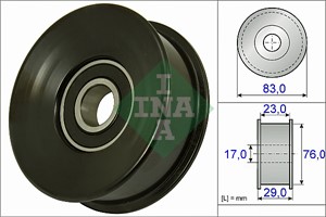 Ohjainrulla, moniurahihna, LAND ROVER, 7W8319A216CA, 7W83-19A216-CA, PQR 500130, PQR500130, PQR500350