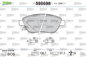 Jarrupalasarja, levyjarru, Etuakseli, ABARTH,FIAT,LANCIA, 71770965, 77362743, 77364281, 77364897, 77366528