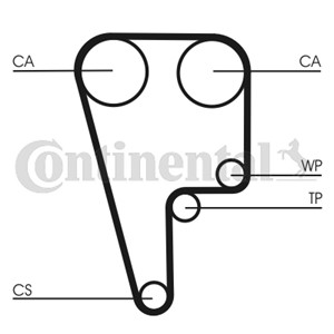 Hammashihna, HONDA CR-V I, 14400P7J004, 14400-P7J-004, 14400PR4A01
