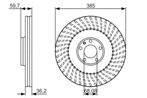 Jarrulevy, Etuakseli, AUDI A8 D3, 4E0 615 301 E, 4E0 615 301 K