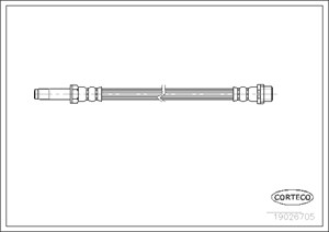 Jarruletku, Pyörän puoli, Edessä ja takana, Ajoneuvon sivu, MERCEDES-BENZ,VW, 2D0611701, 2D0611701A, 2D0611701B, 9014280435