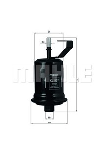 Polttoainesuodatin, TOYOTA AVENSIS, AVENSIS Kombi, AVENSIS Liftback, 23300 16340