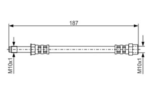 Jarruletku, Taka-akseli, Ulompi, FORD GALAXY I, GALAXY MK VAN I, SEAT ALHAMBRA, ALHAMBRA VAN, VW SHARAN, SHARAN VAN, 1044504, 7328444, 7