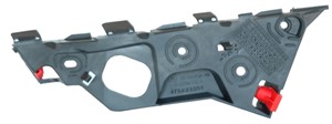 Pidike, puskuri, Eteen, vasen, OPEL CORSA D, CORSA D Skåp/halvkombi, 13179960, 14 06 207, 1406207