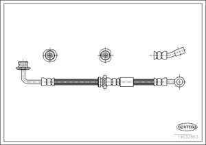 Jarruletku, Etuakseli, vasen, Vasen, SUZUKI JIMNY Terrängbil täckt, 5155081A00