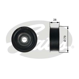 Ohjainrulla, moniurahihna, LEXUS,TOYOTA, 1660426010, 1660426011, 1660426012