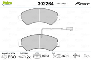 Jarrupalasarja, levyjarru, Etuakseli, CITROËN,FIAT,PEUGEOT, 1612433680, 1612433780, 71770042, 71773145, 77364015, 77364161, 77364318, 77