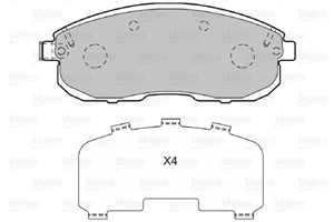 Jarrupalasarja, levyjarru, Etuakseli, FIAT,NISSAN,RENAULT,SUZUKI, 5581080J51, 55810-80J51, D10601FE0A, D1060-1FE0A, D10601KA1A, D1060-1K