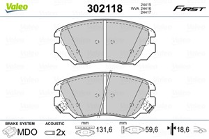 Jarrupalasarja, levyjarru, Etuakseli, CHEVROLET,OPEL,SAAB,VAUXHALL, 13237750, 13237753, 1605236, 1605624, 22959105, 95514525