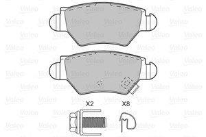 Jarrupalasarja, levyjarru, Taka-akseli, CHEVROLET,OPEL,VAUXHALL, 1605025, 1605039, 1605040, 1605093, 1605105, 1605961, 9117717, 9193251,