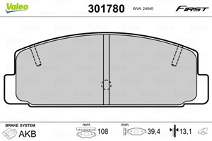 Jarrupalasarja, levyjarru, Taka-akseli, MAZDA, B6Y82643Z, B6Y8-26-43Z, B6Y82643ZA, B6Y8-26-43ZA, B6Y82648Z, B6Y8-26-48Z, FA6749280, FA67