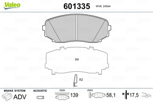 Jarrupalasarja, levyjarru, Etuakseli, Taka-akseli, FORD USA EDGE, MAZDA CX-7, CX-9, EHY23328Z, EHY2-33-28Z, EHY233-28Z, EHY42648Z, EHY4-