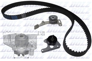 Vesipumppu + jakohihnasarja, CITROËN,FIAT,HYUNDAI,LANCIA,PEUGEOT,ROVER,VW