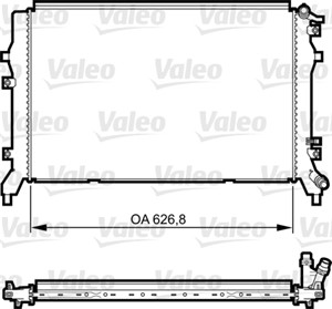 Jäähdytin, moottorinjäähdytys, VW TIGUAN, 1K0121251EC