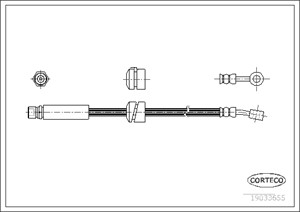 Jarruletku, Etuakseli, oikea, Oikea, Vasen, CHEVROLET MATIZ, DAEWOO NUBIRA, NUBIRA Sedan, NUBIRA Wagon, REZZO, 96300046, 96493343