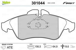 Jarrupalasarja, levyjarru, Etuakseli, MERCEDES-BENZ,VW, 0024203920, 0024209920, 0044205520, 0084204220, 24203920, 24209920, 2D0698151, 2