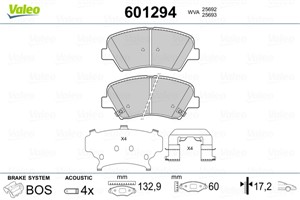 Jarrupalasarja, levyjarru, Etuakseli, HYUNDAI,KIA, 581012VA00, 58101-2VA00, 581012VA50, 58101-2VA50, 581012VA60, 58101-2VA60, 581013XA00