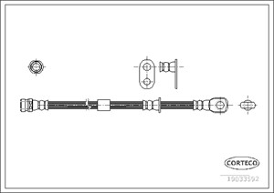 Jarruletku, Etuakseli, MITSUBISHI GRANDIS, MR955461