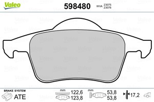 Jarrupalasarja, levyjarru, Taka-akseli, VOLVO S60 I, S70, S80 I, V70 I, V70 II, XC70 CROSS COUNTRY I, 272399.7, 2723997, 30648382, 30665