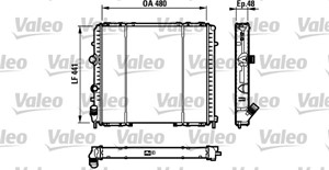 Jäähdytin, moottorinjäähdytys, RENAULT KANGOO, KANGOO Express, 7700301171, 8200140972, 8200330848