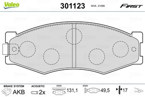 Jarrupalasarja, levyjarru, Etuakseli, NISSAN, 4106003R85, 41060-03R85, 4106003R86, 41060-03R86, 4106004C85, 41060-04C85, 4106011P29, 410