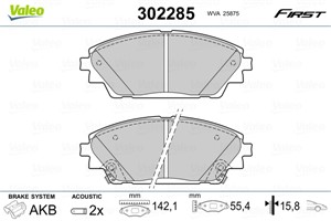 Jarrupalasarja, levyjarru, Etuakseli, MAZDA 3, 3 Sedan, 3 Skåp/halvkombi, CX-3, B4Y03328ZA, B4Y0-33-28ZA, B4Y03328ZB, B4Y0-33-28ZB, B6YS