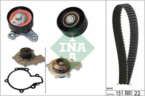 Vesipumppu + jakohihnasarja, CHEVROLET,OPEL,VAUXHALL, 48 05 174, 48 05 176, 48 05 177, 48 15 241, 48 17 953, 4805174, 4805176, 4805177,