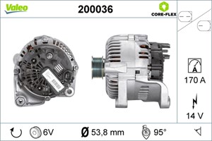 Laturi, BMW 5 [E60], 5 Touring [E61], 6 [E63], 6 Cabriolet [E64], 7 [E65, E66, E67], 12 31 7 788 821, 12 31 7 789 981, 12 31 7 789 984,