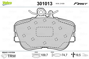 Jarrupalasarja, levyjarru, Etuakseli, MERCEDES-BENZ C-KLASS [W202], C-KLASS T-Model [S202], 0024202120, 0024202220, 0054200320, 00542046