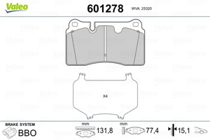 Jarrupalasarja, levyjarru, Etuakseli, AUDI,CHEVROLET,FERRARI,PORSCHE,SEAT, 1920 6975, 19206975, 8J0698151D, 8J0698151E, 8J0698151G, 8J06