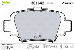 Jarrupalasarja, levyjarru, Taka-akseli, NISSAN MICRA II, 4406099B25, 44060-99B25, 4406099B85, 44060-99B85