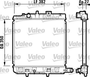 Jäähdytin, moottorinjäähdytys, MAZDA DEMIO, B5C715200A, B5C7-15-200A, B5C715200B, B5C7-15-200B, B5C815200B, B5C8-15-200B, B5C815200C, B5