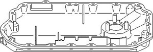 Öljypohja, AUDI A4 B6, A4 B6 Avant, A6 C5, A6 C5 Avant, A6 C6, A6 C6 Avant, A8 D3, 06C 103 604C