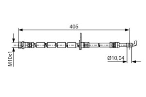 Jarruletku, Etuakseli, vasen, FORD FIESTA VI, FIESTA Van VI, 1514230, 1522925, 1718847, 8V51-2078-BC