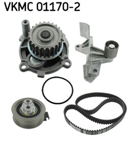 Vesipumppu + jakohihnasarja, AUDI A4 B6 Avant, A4 B6 Cabriolet, 06A 109 181, 06A 109 243 A, 06B 109 119 A, 06B 109 119 B, 06B 109 119 C,
