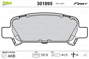 Jarrupalasarja, levyjarru, Taka-akseli, SUBARU, 26296FC001, 26296-FC001, 26296FC002, 26296-FC002, 26696AG020, 26696-AG020, 26696FC001, 2