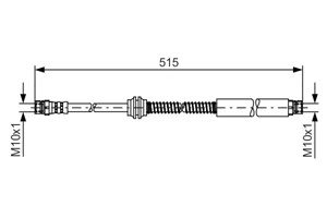 Jarruletku, Taka-akseli, VW CADDY Minibus, minivan III, CADDY Skåp/stor limousine III, 2K0 611 775 K, 2K0 611 775 L, 2K0 611 775 T, 2K5