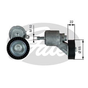 Kiristysrulla, moniurahihna, VW BEETLE, GOLF VI, JETTA III, JETTA IV, NEW BEETLE, NEW BEETLE Cabriolet, PASSAT B7, 07K903315F, 07K903315