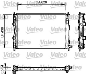 Jäähdytin, moottorinjäähdytys, NISSAN QASHQAI / QASHQAI +2 I, 21400JD70A, 21400-JD70A, 21400JD71A, 21400-JD71A, 21410JD71B, 21410-JD71B