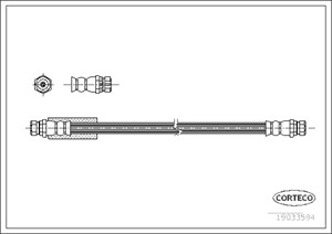 Jarruletku, Taka-akseli, Takana, Molemminpuolin, AUDI,SEAT,SKODA,VW, 1K0611775, 1K0611775A, 1K0611775C, 3C0611775A