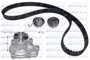 Vesipumppu + jakohihnasarja, OPEL ASTRA G Halvkombi, ASTRA G Kombi, ASTRA G Sedan, ASTRA H, ASTRA H GTC, ASTRA H Kombi, ASTRA H Sedan