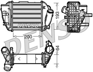 Välijäähdytin, Vasen, AUDI A4 B6, A4 B6 Avant, A4 B6 Cabriolet, 8E0145805E, 8E0145805G, 8E0145805P