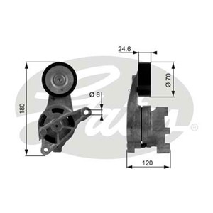 Kiristysrulla, moniurahihna, AUDI,SEAT,SKODA,VW, 03G903315, 03G903315A