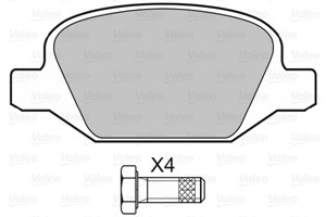 Jarrupalasarja, levyjarru, Taka-akseli, ALFA ROMEO 147, 156, 156 Sportwagon, GT, FIAT LINEA, LANCIA LYBRA, LYBRA SW, 0009951222, 7177099