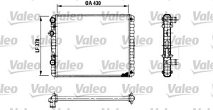 Jäähdytin, moottorinjäähdytys, SEAT AROSA, CORDOBA, VW LUPO I, POLO, POLO III, POLO CLASSIC III, POLO Variant, 6N0121253K