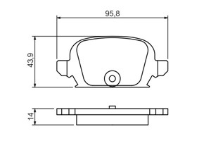 Jarrupalasarja, levyjarru, Taka-akseli, OPEL TIGRA TwinTop, VAUXHALL TIGRA TwinTop, 16 05 085, 16 05 397, 16 05 965, 16 05 994, 1605397,