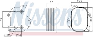 Öljynjäähdytin, moottoriöljy, AUDI,SEAT,SKODA,VW, 03N 115 389 B, 03N115389A, 03N115389K, 03N117021