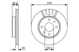 Jarrulevy, Etuakseli, LADA 110, 111, GRANTA, PRIORA Sedan, 2110 3501070, 21100 3501070, 21103501070