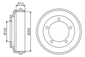 Jarrurumpu, Taka-akseli, FORD TRANSIT Buss, TRANSIT Flak/chassi, TRANSIT Skåp, TRANSIT TOURNEO Buss, 1C1W1126AE, 4146930, 4540218, IC1W1