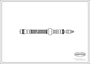 Jarruletku, Etuakseli, Vasen, PEUGEOT 405 I, 405 II, 405 Break I, 405 Break II, 480642, 480646